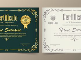 Design certificate cover vector