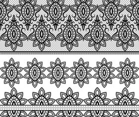 Design different style flower decorative pattern vector