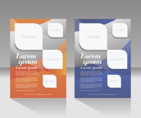 Design flyer layout vector