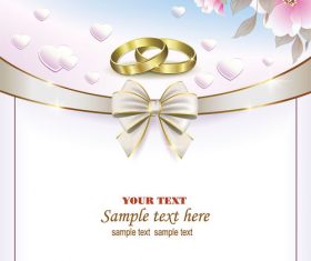Design wedding invitation card vector