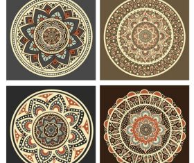 Different circle pattern background vector