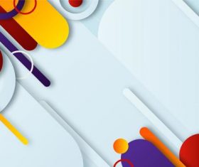 Different shapes abstract background vector
