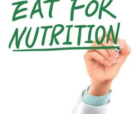 Eat for nutrition vector