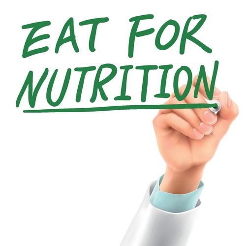 Eat for nutrition vector