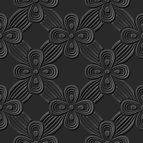Embossed decorative pattern vector