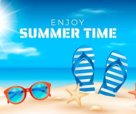 Enjoy summer time vector