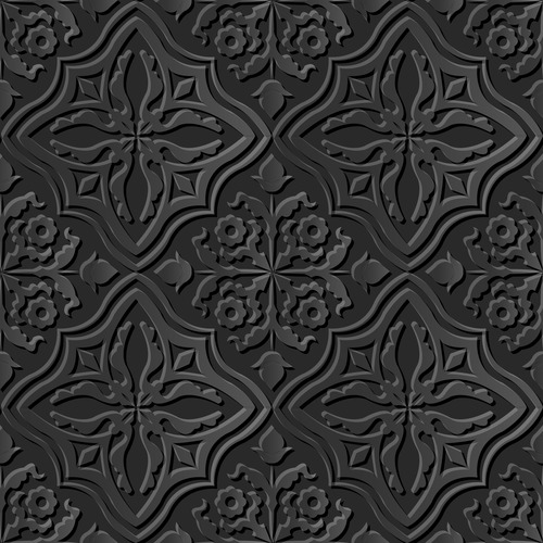 Exquisite decoration 3d patterns in vector