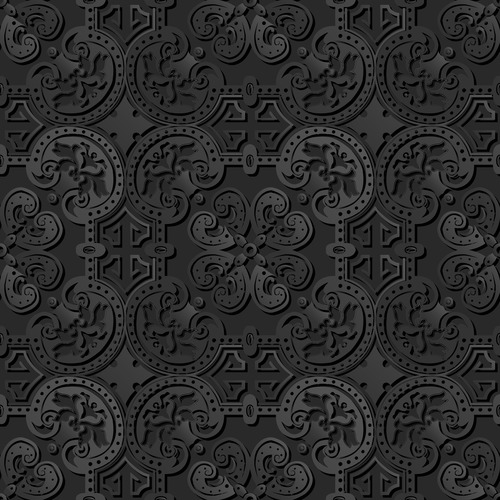 Exquisite decorative carving pattern vector