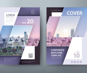 Famous brand corporate promotion brochure vector