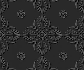 Flowers 3d patterns in vector