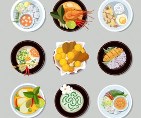 Food in icon vector