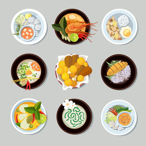 Food in icon vector