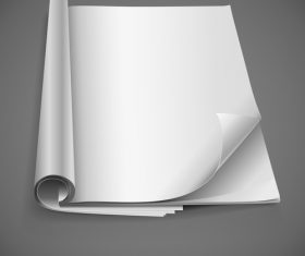 Foot curl blank page vector