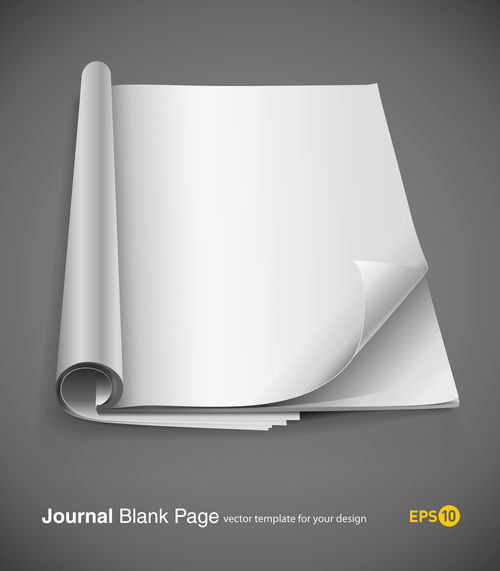 Foot curl blank page vector
