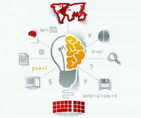 Genius idea infographic vector