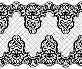 Geometric figure flower knitting pattern vector