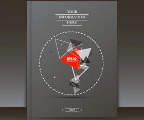 Geometric pattern brochure background vector