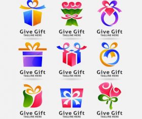 Gift logo vector