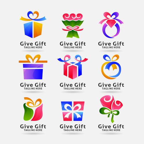 Gift logo vector