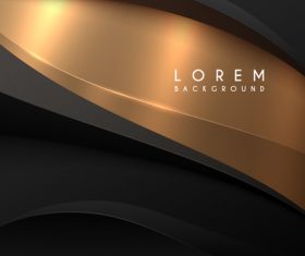 Gold and black luxury vector background