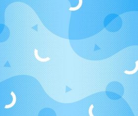 Abstract blue border vector material free download