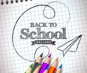 Graphic Back To School vector