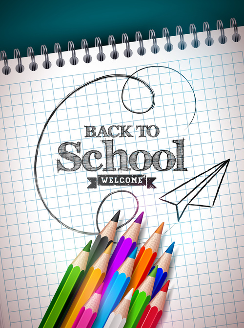 Graphic Back To School vector