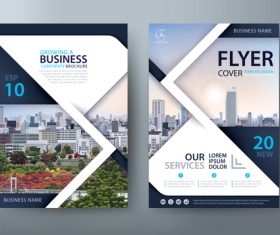 Growing a business flyer vector