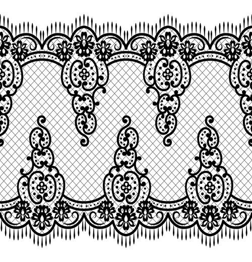 Hand drawn knitting pattern vector