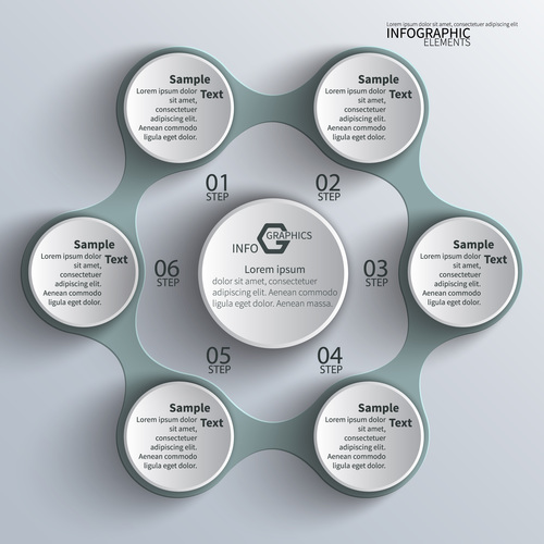 Information graphics elements vector