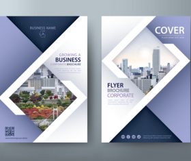 Large corporate promotional brochure vector