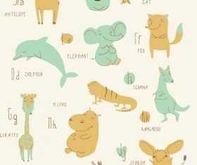 Learn English alphabet vector