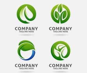 Letter from leaf logo vector