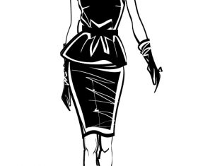Mannequin sketch vector