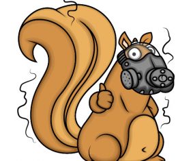Masked squirrel vector