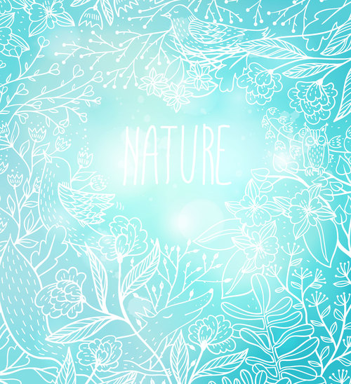 Nature background vector