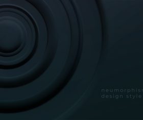 Neumorphism design style vector