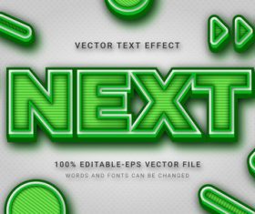 Next vector text effect