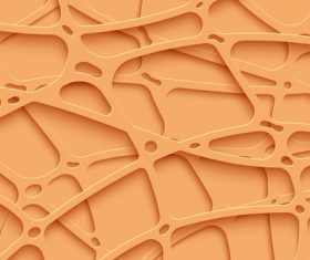 Orange papercut stripes vector background
