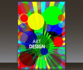 Overlay circle brochure background vector