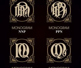 PPN monograms in vector
