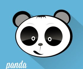 Panda icon vector