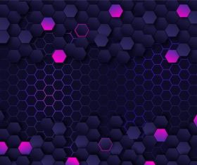 Pink and dark grid background vector