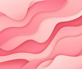 Pink wave background vector