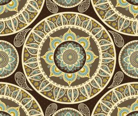 Pretty seamless circle pattern background vector