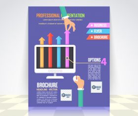 Professional business infographic vector