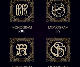 RRF monograms in vector