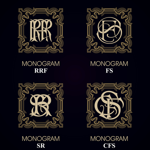 RRF monograms in vector