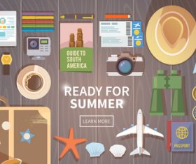 Ready for summer vector