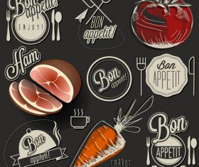 Restaurant menu food in vector